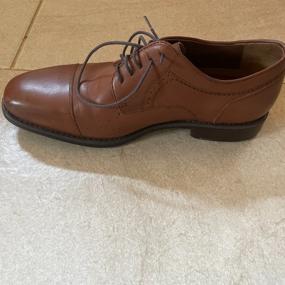 Johnston & Murphy XC4 Waterproof Dress Shoe, Branning Cap Toe, Tan, US Men's 8M - Picture 4 of 8